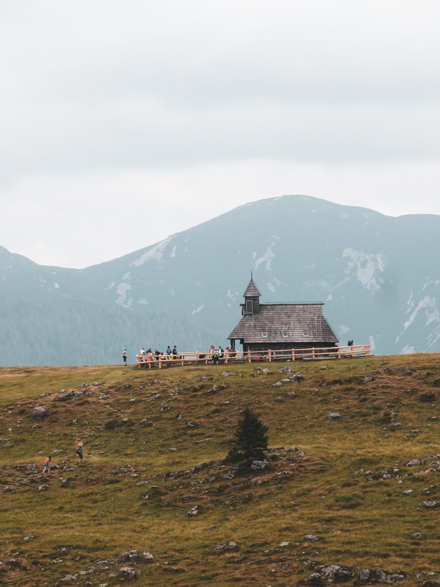 L'église en bois de Velika Planina, Slovénie